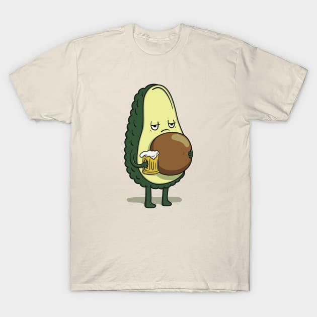 Beer-o-cado beer belly T-Shirt by secondskin